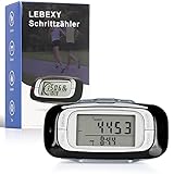 LEBEXY Schrittzähler Clip Einfache Pedometer Fitness Tracker Bedienung Testsieger...