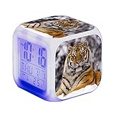 GizmoGoose Tiger Digitaler Wecker Kinder Beleuchtet LED Nachtlicht Uhr Weckwecker Geschenk...