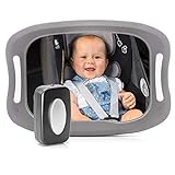 reer 86101 BabyView LED Auto-Sicherheitsspiegel - Ihr Baby auf dem Rücksitz immer im...