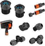 Gardena Sprinklersystem Start-Set Pipeline mit Viereckregner: Komplettset für den...