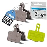 2X Shimano B05S-RX Bremsbeläge Resin Blister Verpackung inkl. MSZweirad Bleed Block...