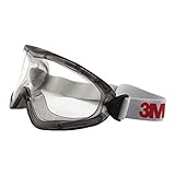3M 2890SA Vollsichtbrille, 2890er Serie, AF, UV, A, ohne Belüftungsschlitze (gasdicht),...