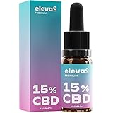 elevae® CBD-Öl 15% – Premium Hanföl-Tropfen mit 1500 mg Cannabidiol in Hanfsamen-Öl...