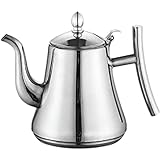 Edelstahl-Teekanne mit Sieb, Teekessel, Kaffee-Teekanne, Wasserkocher, Kaltwasserkrug,...