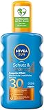 NIVEA SUN Schutz & Bräune Sonnenspray LSF 30 (200 ml), Sonnencreme mit...