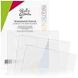 Robin Goods® 100 Blatt Premium Transparentpapier DIN A4, 110g/m², Super Qualität,...