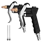 DEANKEJI 2 Stück Ausblaspistole, Luftdruckpistole mit 9 cm Wechseldüse, Regulierbar Flow...