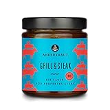 Ankerkraut Grill & Steak Sauce, für Barbecue, Fleisch, Saucen-Liebe im Glas 170ml