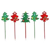 STOBOK 5St Weihnachtskugelschreiber Füllfederhaltertinte Punkt Würfel roter Stift...