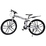 Frederimo 26” Zoll Weiß Mountainbike Fahrräder, 21 Gang-Schaltung Mountainbike Fahrrad...