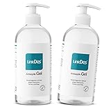 LinkDes® Antiseptik Gel, VAH gelistet, klebt nicht an den Händen, Desinfektionsgel,...