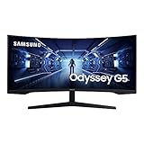 Samsung Gaming Monitor G5 C34G55TWWP, 34 Zoll, VA-Panel, UWQHD-Auflösung, AMD FreeSync...