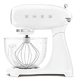 Smeg SMF13WHEU Rührschüssel, 800W, Glas, 4.8 liters, Weiß