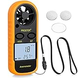 Proster Windmesser Digital LCD Wind Speed Meter Gauge Air Flow Geschwindigkeit Messung...