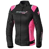 Seventy Sommer Motorradjacke SD-JR50 Schwarz Rosa für Damen, Rosa, XS