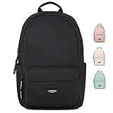 LARKSON Schulrucksack Mädchen & Jungen Teenager Schwarz - No 3 - Rucksack Damen & Herren...