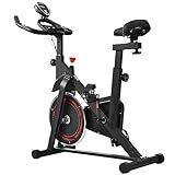 Merax Ergometer Heimtrainer Fahrrad, Spinning Bike Indoor mit 4KG Schwungrad,...