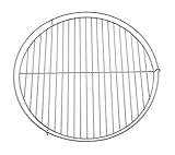 FLAMMBURO hängendes Grillrost rund 53,5 cm - Grillgitter aus verchromtem Stahl mit Kette...