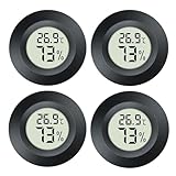 JEDEW Mini Digital Hygrometer Gauge Indoor Thermometer, Temperature Humidity Meter for...