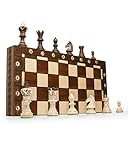 ChessEbook Schachspiel - Hochwertiges Schachbrett aus Holz - Chess Board Set klappbar -...