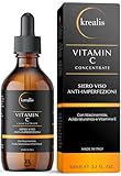 •100ml• Vitamin C Serum mit Hyaluron, Niacinamide, Vitamin E, Serum Gesicht, Anti...