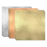 300 Blätter Blattgold Imitation 16x16cm Goldblätter Blattgold Blattkupfer Blattsilber...