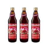 RABENHORST Bio Granatapfel Muttersaft 3er Pack (3 x 700 ml) - 100 % purer...