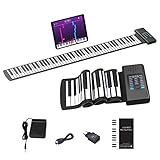 OYAYO Rollpiano 88 Tasten Roll Up Piano Keyboard Unterstützt MIDI-Bluetooth mit 128...