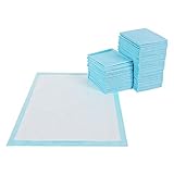 FEANDREA Puppy Pads, Welpen-Unterlage, 90 x 60 cm, 100 Stück, blau-weiß PTD90B