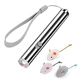 vsshe LED Pointer Katzen Hund Spielzeug, Batteriebetrieben 2 in 1 LED Pointer Interaktives...