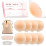 Septeamay Premium Nippelpads, Selbstklebende Nipple Cover für Damen, Dünne...