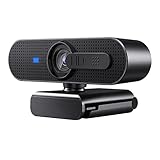 1080P Webcam - Full HD Webcam für PC, Autofokus USB Web Kamera mit Stereo Mikrofon und...