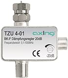 Axing TZU 4-01 BK-Dämpfungsregler CATV mit F-Anschluss (0,5-20 dB)