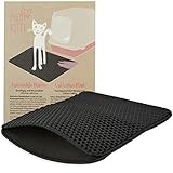 Katzenklo Matte Schwarz: Katzenmatte Katzenklo 30x40cm für Sauberkeit mit Katzenstreu -...