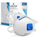 VEVOX® FFP3 Masken - Im 5er Set - mit Komfort Plus Abdichtung - Atemschutzmaske FFP3 mit...