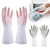 stillwen 3 PCS Geschirrhandschuhe, Handschuhe Wasserdichte, Rutschfeste Lange...