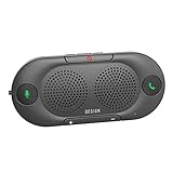 Besign BK06 Kfz Bluetooth V5.0 Freisprechanlage Visier Auto Kit, verbindet mit Siri &...