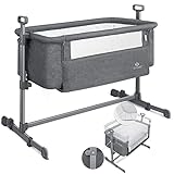 KESSER® Zustellbett Hubi 3in1 Baby Beistellbett Reisebett Babybett mit weich Matratze,...