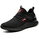 Hilax Sicherheitsschuhe Arbeitsschuhe Herren Damen Leicht Stahlkappenschuhe Sportlich...