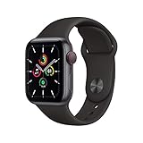 Apple Watch SE (GPS + Cellular, 40MM) - Aluminiumgehäuse Space Grau mit Sportarmband...