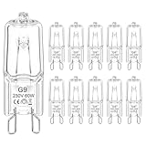 TaFiCo G9 Halogenglühbirne 60W 230V 2800K 680LM Dimmbare Warmweiße Halogenlampen G9, G9...