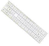Premium Patchwork Lineal 60 cm x 15 cm Transparent 2-farbiger Druck mit cm-Raster und...