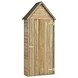 Camerina Garten-Geräteschuppen mit Tür 77x28x178 cm GartengeräTehaus Garden Shed...