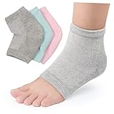 Beavorty 3 Stücke Silikon Fersenschutz Herren Kurze Socken Silikon Fersensocken...