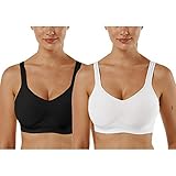 Vertvie Damen 1/2/3er Set Sport BH Einfarbig Ohne Bügel Bustier Klassische Bequem Stretch...