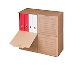 Smartbox Pro Archiv-Multibox mit Automatikboden Ablagebox, 5er Pack, braun