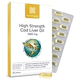 Healthspan Lebertran 1.000 mg | Reich an Omega-3-Fettsäuren DHA & EPA | Vitamin A und D3...