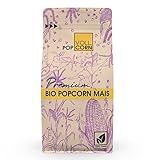 VollCorn Premium Bio Popcorn Mais 2er Pack (2 x 400g), Sorte Butterfly, Popcornmais für...