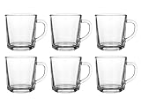 Glasmark Krosno Latte Macchiato Gläser Cappuccino 6er Set Teegläser-Set Mit Henkel...