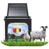 Weidezaungerät mit Solarpanel für Zäune, mit 2,4 W Solarpanel für Elektrozaun...